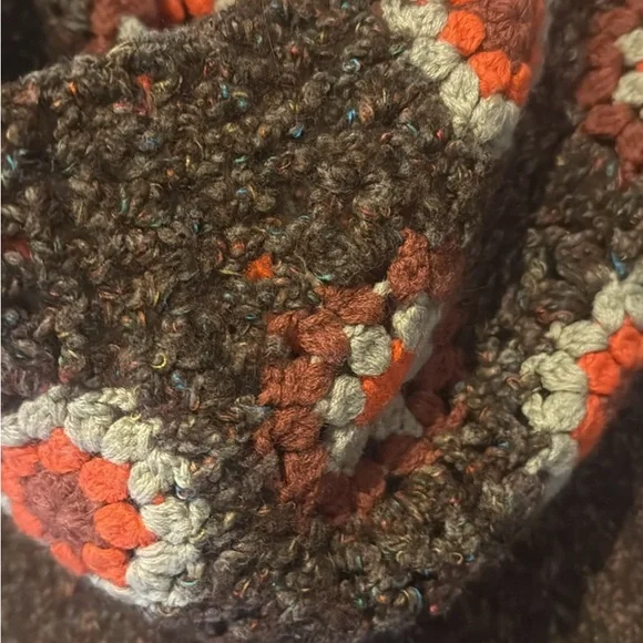 Anthropologie/Oilily Floral Embroidered Brown Sweater - Picture 6 of 6